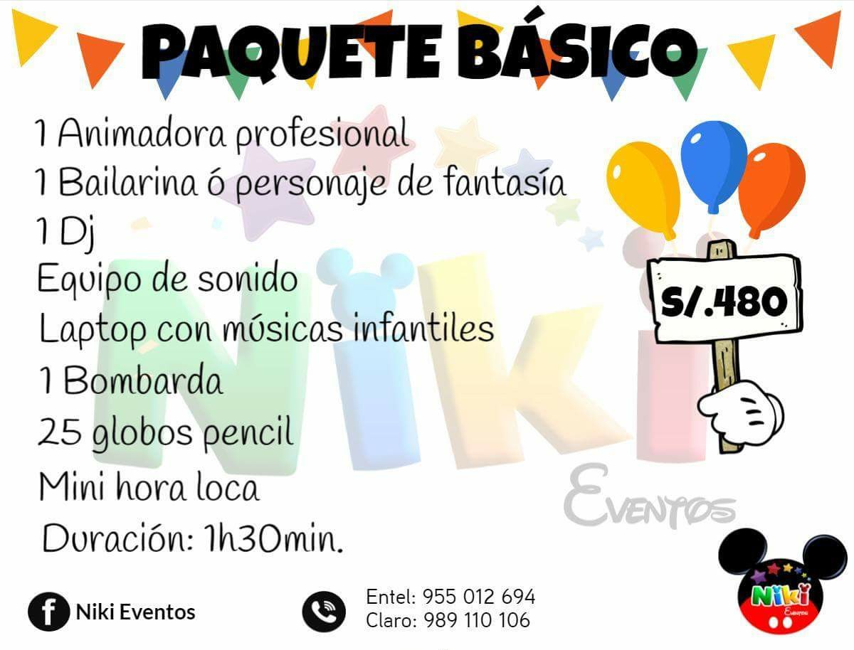 Show Infantil paquete BÁSICO